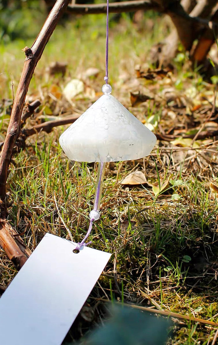 Japanese Mosaic Thick Glass Furin Wind Chime