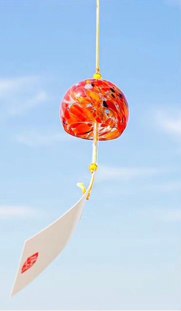 Japanese Mosaic Thick Glass Furin Wind Chime