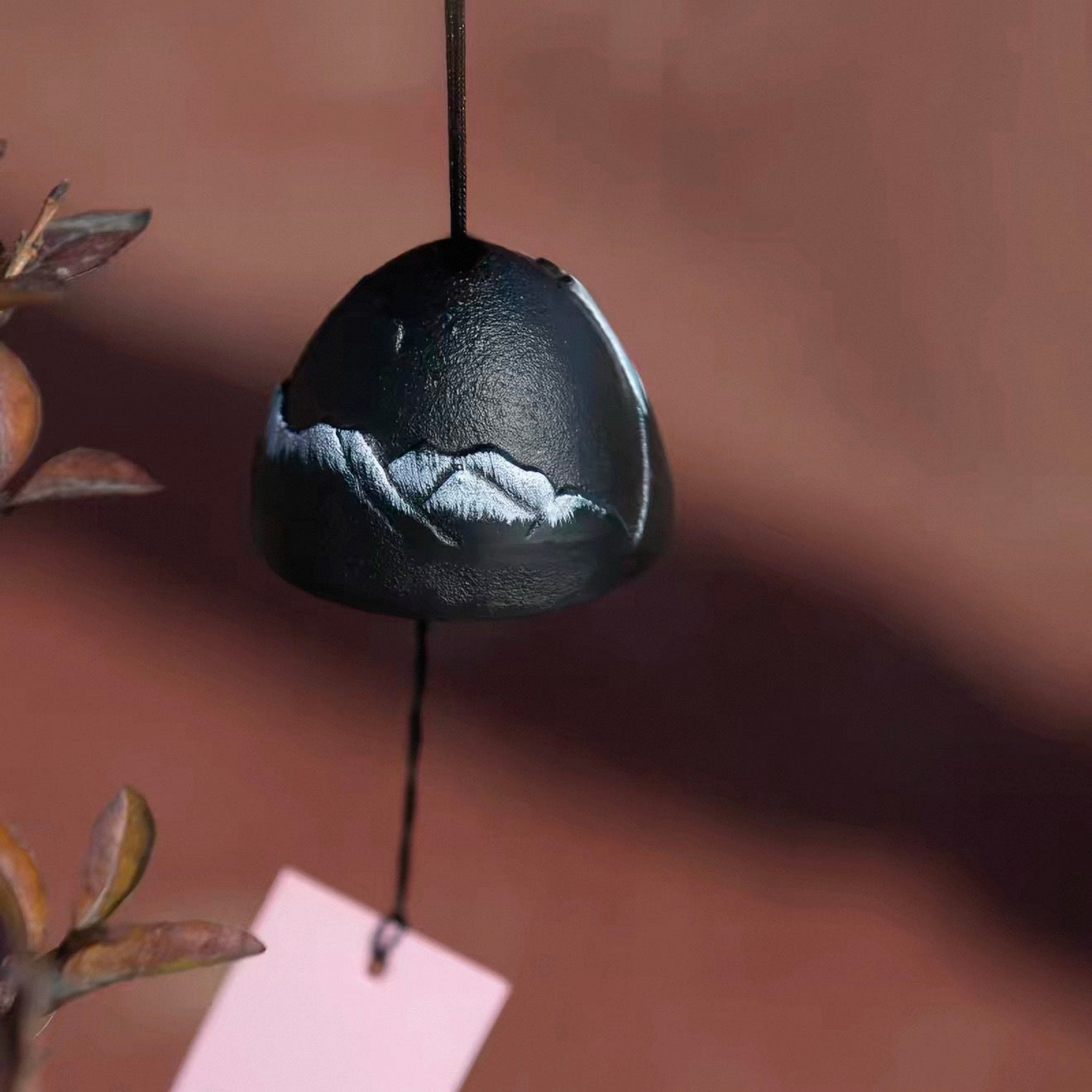 Japanese Mount Fuji Cast Iron Wind Chime Garden Decor