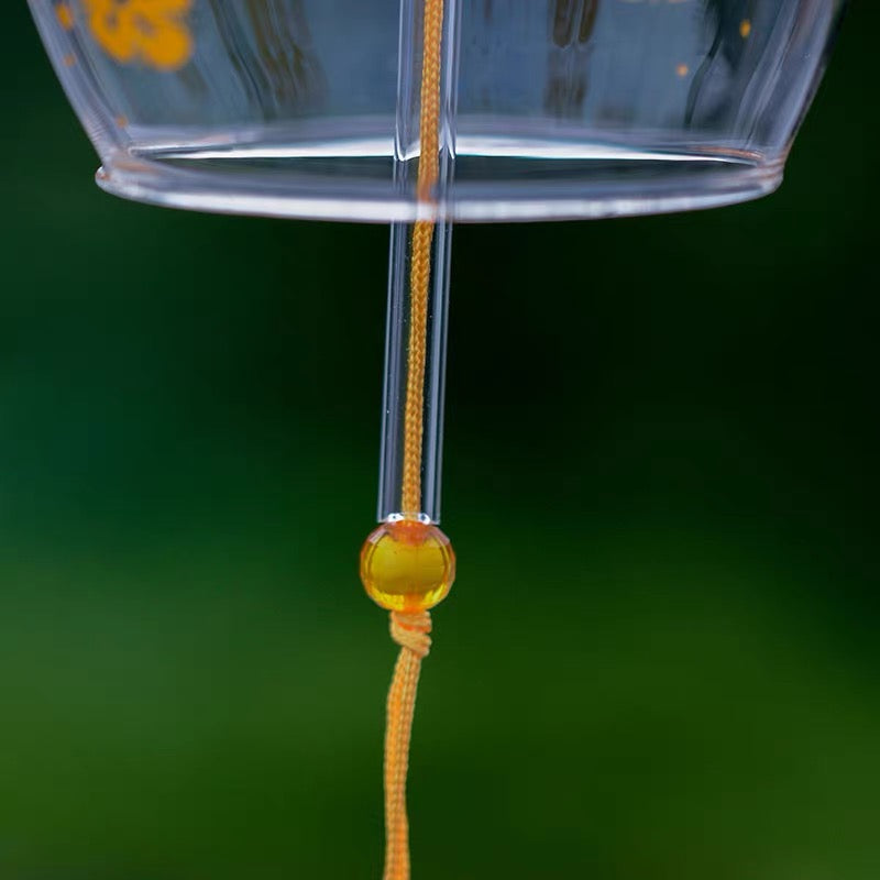 Japanese Sakura Glass Wind Chime Garden Decor
