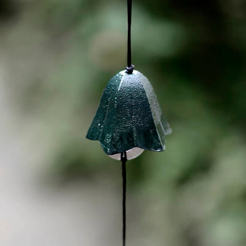 Japanese Cast Iron Gentian Flower Wind Chime