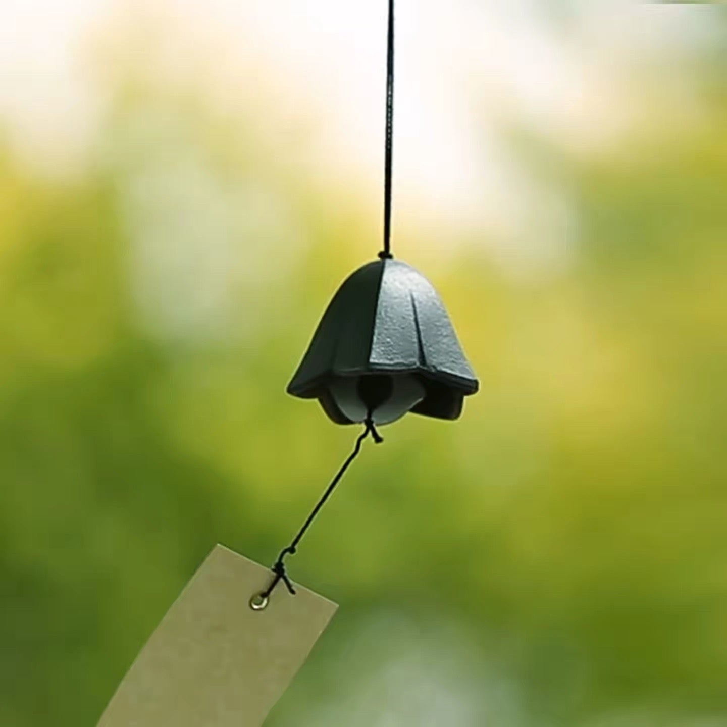 Japanese Cast Iron Gentian Flower Wind Chime