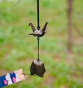 Japanese Edo Crane Cast Iron Wind Chime