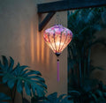 Pink Floral Silk Lantern for Garden, Wedding Home Decor