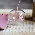 Japanese Sakura Glass Wind Chime Garden Decor