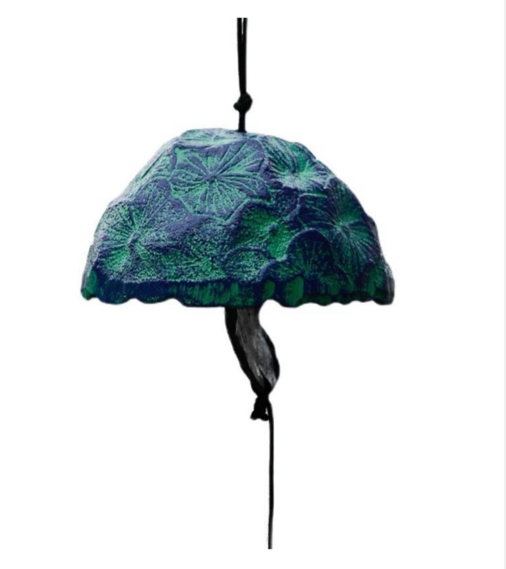 Japanese Hydrangea Glass Wind Chime Garden Decor
