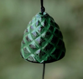 Japanese Cast Iron Pine Cone Wind Chime Garden Decor