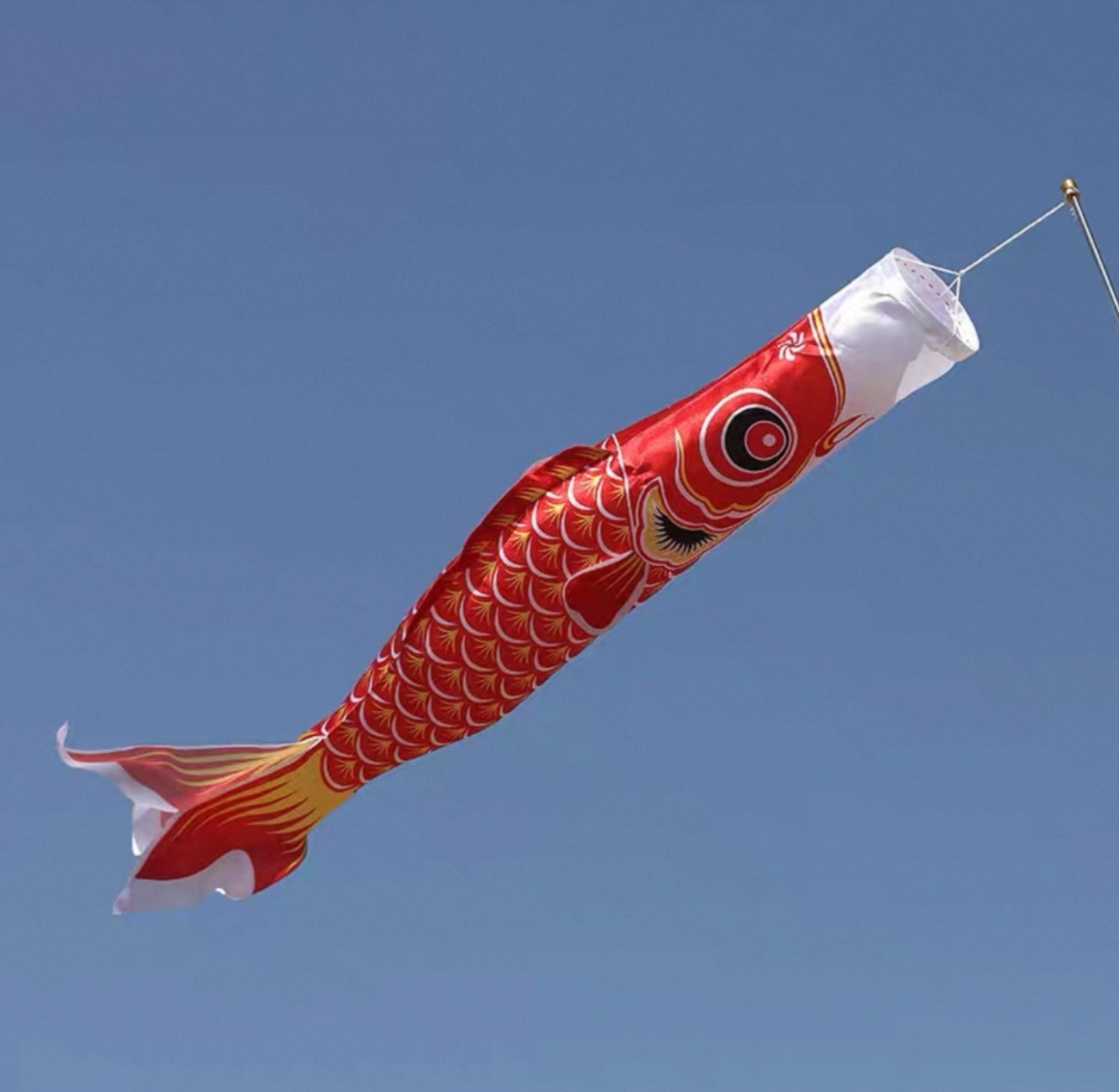 Japanese Silk Koinobori Carp Flag Garden Decor