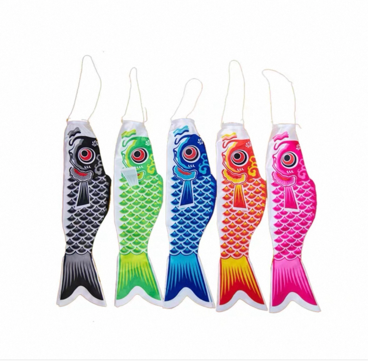 Japanese Silk Koinobori Carp Flag Garden Decor