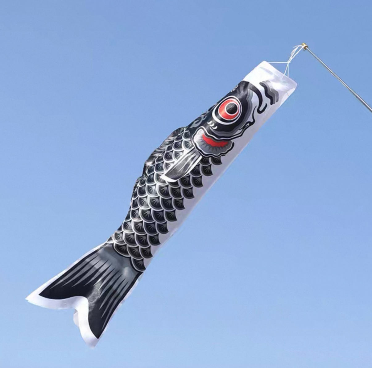 Japanese Silk Koinobori Carp Flag Garden Decor
