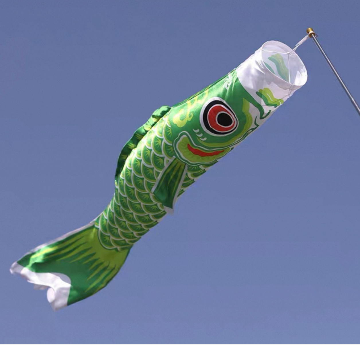 Japanese Silk Koinobori Carp Flag Garden Decor