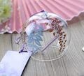 Japanese Purple Wisteria Glass Wind Chime Garden Decor